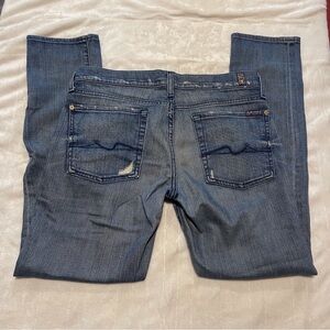7 FOR ALL MANKIND Skinny Boyfriend Jeans Sz 27